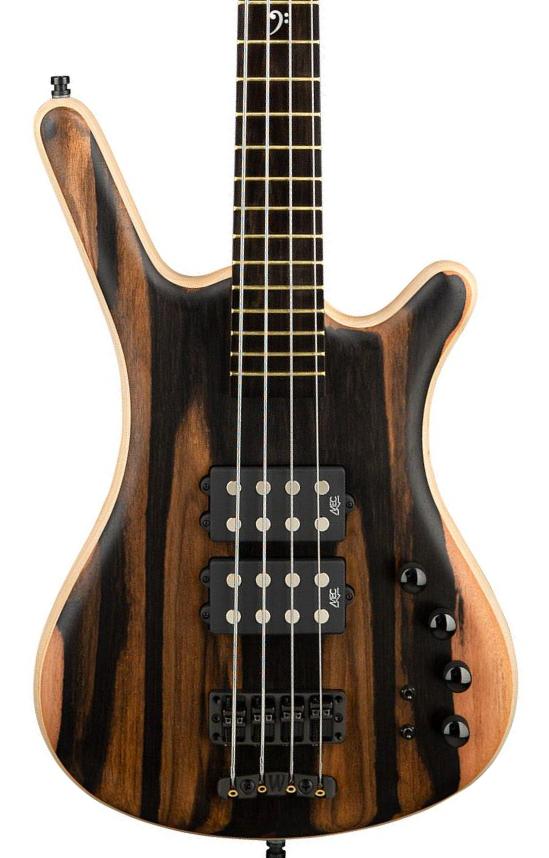 Solid body electric bass Warwick PRO GPS Corvette $$ Marbled Ebony Top 4-String Ltd - Natural oil finish