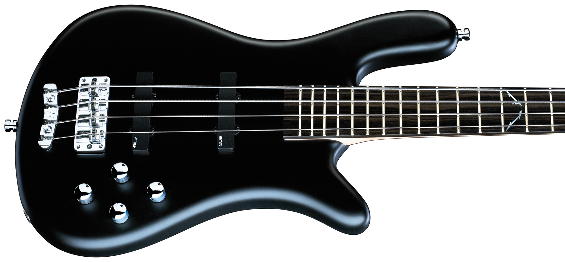 Warwick Robert Trujillo 4c Rockbass Signature Active Eb - Solid Black Satin - Solid body electric bass - Variation 2
