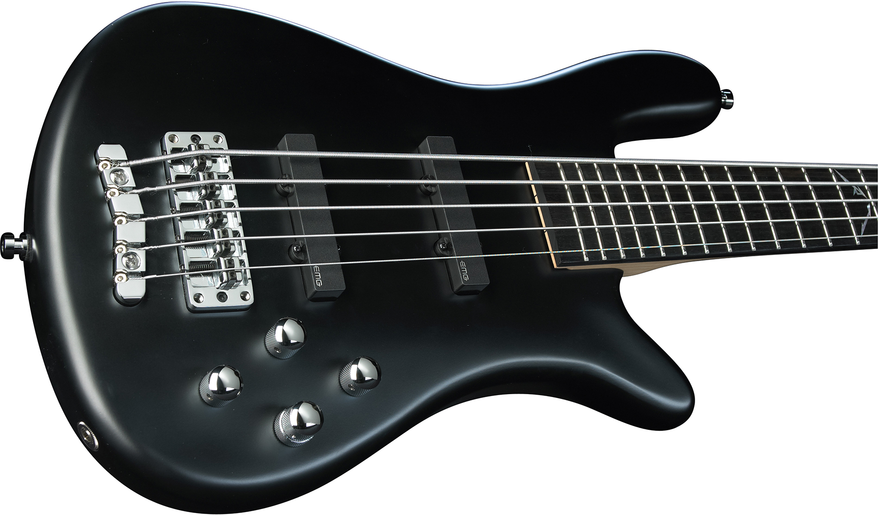 Warwick Robert Trujillo 5c Rockbass Signature Active Eb - Solid Black Satin - Solid body electric bass - Variation 2