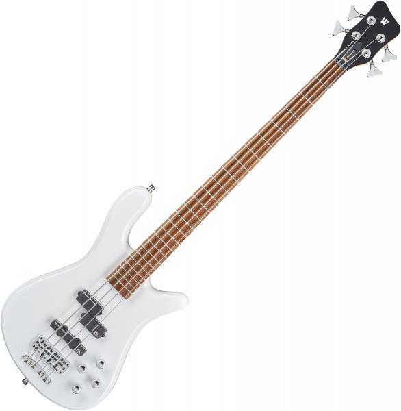 Solid body electric bass Warwick Rockbass Streamer LX 4 String +Bag - Solid White