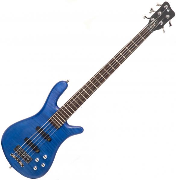 Warwick Streamer Lx5 Maple Pro Gps Ltd 5-cordes Active Wen - Ocean Blue - Solid body electric bass - Variation 1