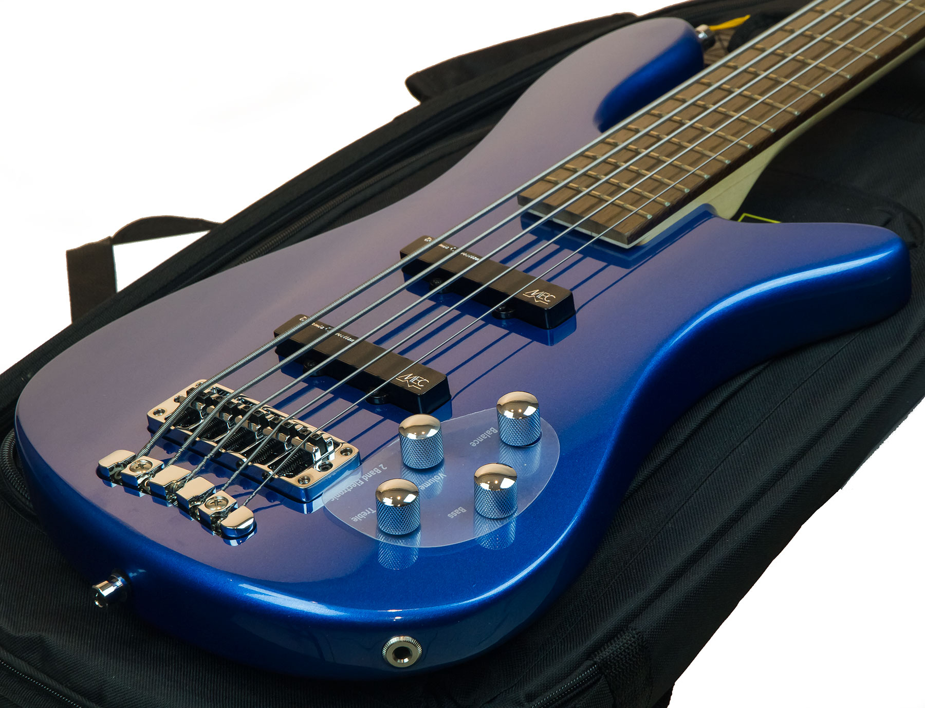 Warwick Streamer Lx 5 String Rockbass 5-cordes Active Wen +housse - Blue Metallic - Solid body electric bass - Variation 1