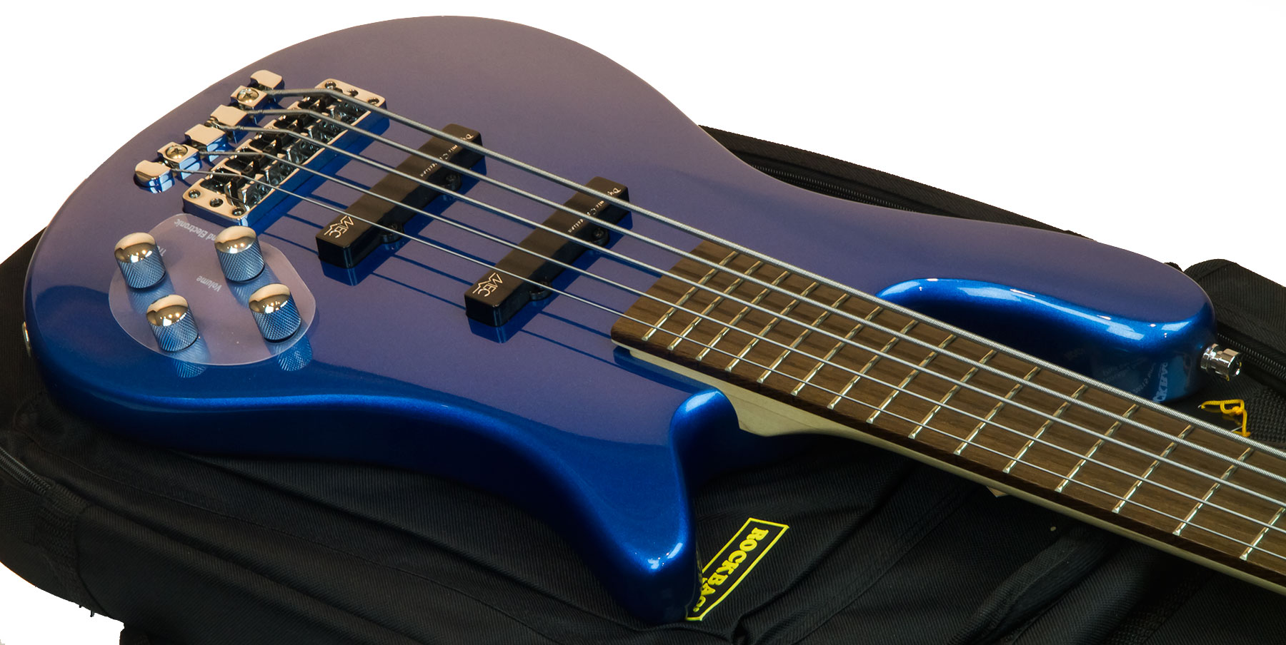 Warwick Streamer Lx 5 String Rockbass 5-cordes Active Wen +housse - Blue Metallic - Solid body electric bass - Variation 2