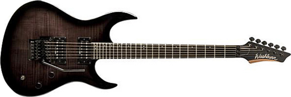 Washburn Xmpro2fr - Flame Black Burst - Str shape electric guitar - Main picture