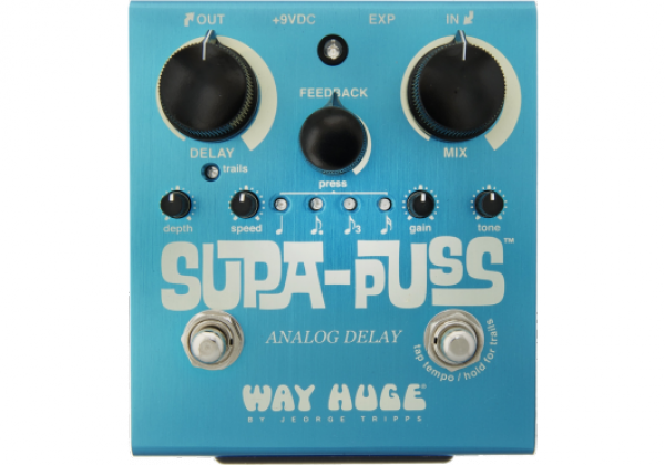 Reverb, delay & echo effect pedal Way huge WHE707 Supa Puss