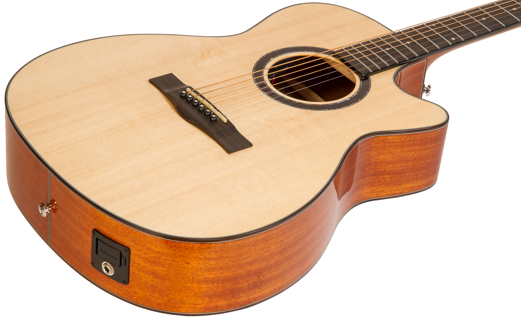 Wesland Ad1m-ce Nat Auditorium Cw Epicea Acajou Rw - Natural - Electro acoustic guitar - Variation 1