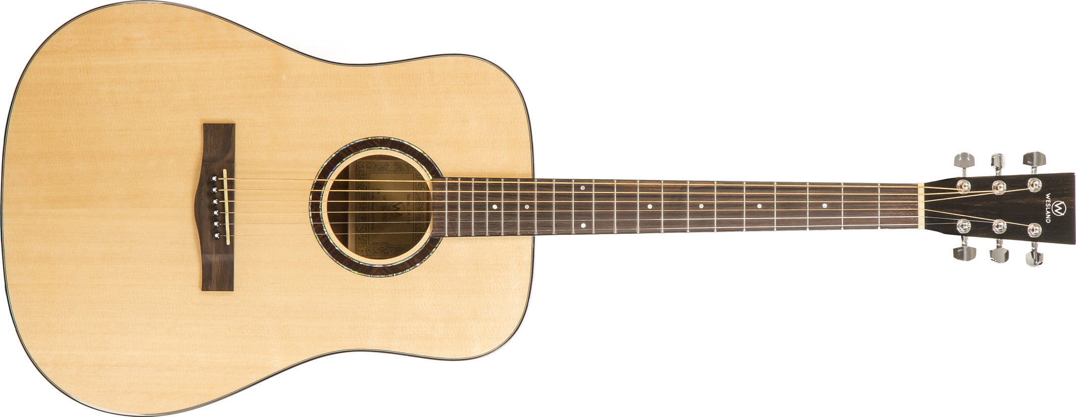 Wesland Dr1-m Dreadnought Epicea Acajou Rw - Natural - Acoustic guitar & electro - Main picture