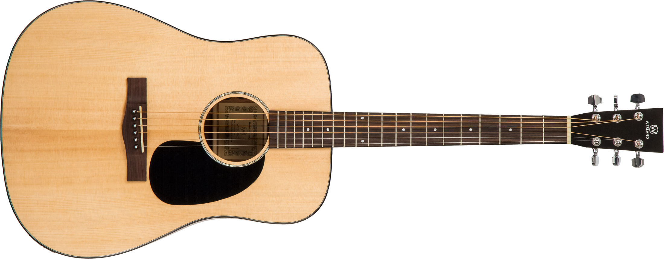 Wesland Dr1-mce Dreadnought Epicea Acajou Rw - Natural - Electro acoustic guitar - Main picture