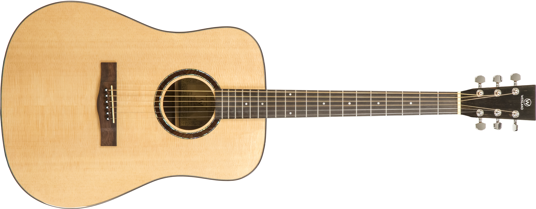 Wesland Dr1-w Dreadnought Epicea Noyer Rw - Natural - Acoustic guitar & electro - Main picture