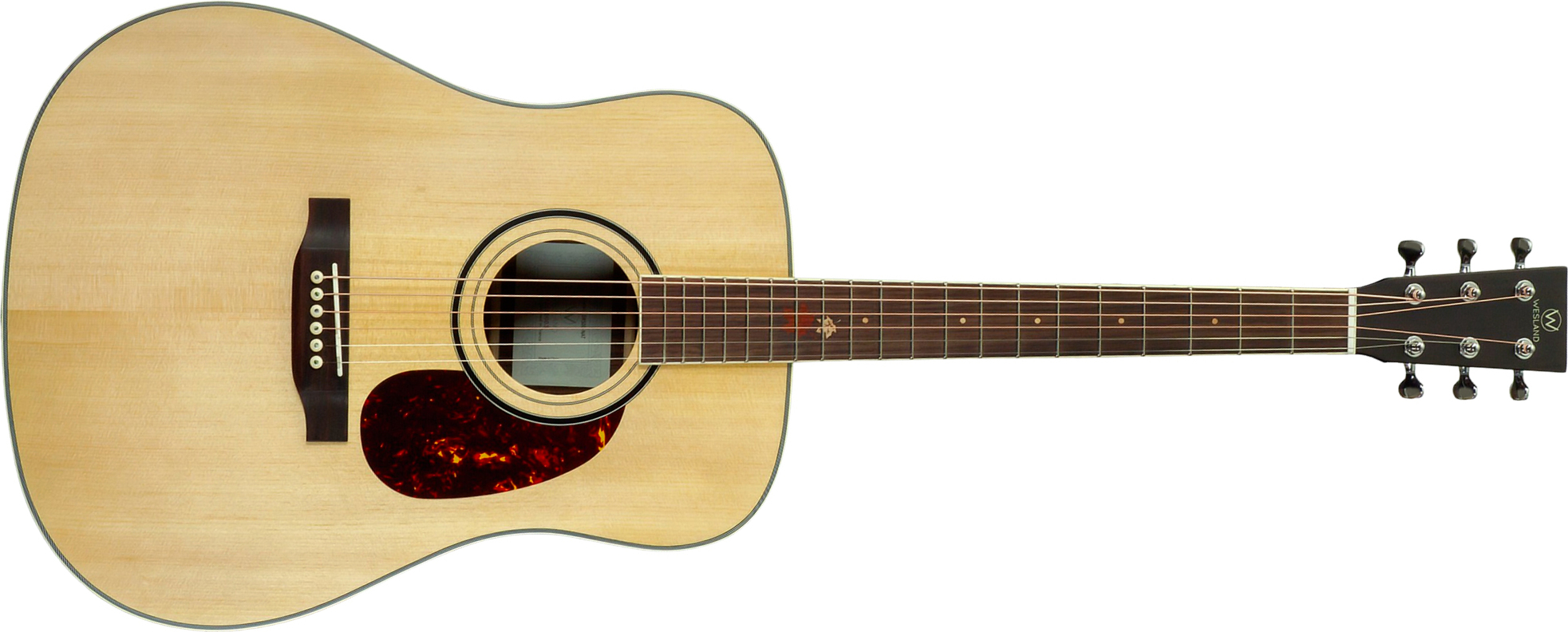 Wesland Dr500-nat Dreadnought Epicea Palissandre Rw - Natural - Folk guitar - Main picture
