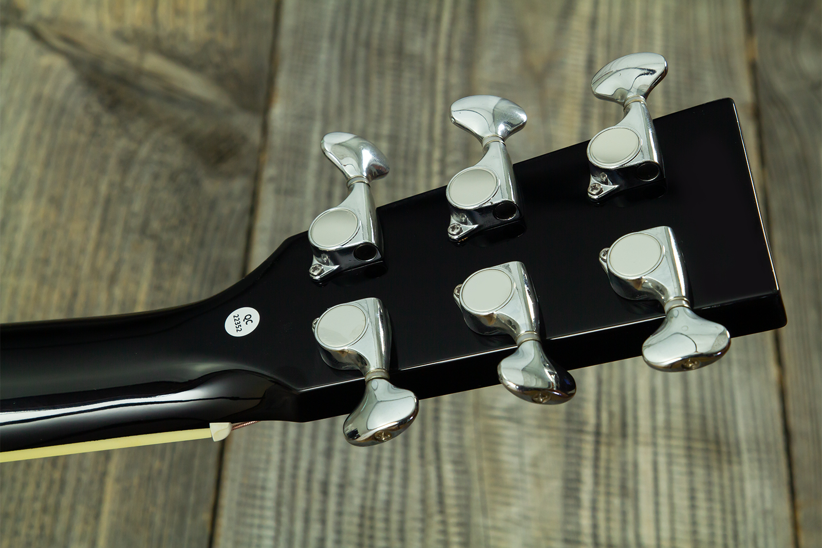 Wesland Dr300-ce-bk Dreadnought Cw Epicea Acajou Rw - Black - Folk guitar - Variation 9