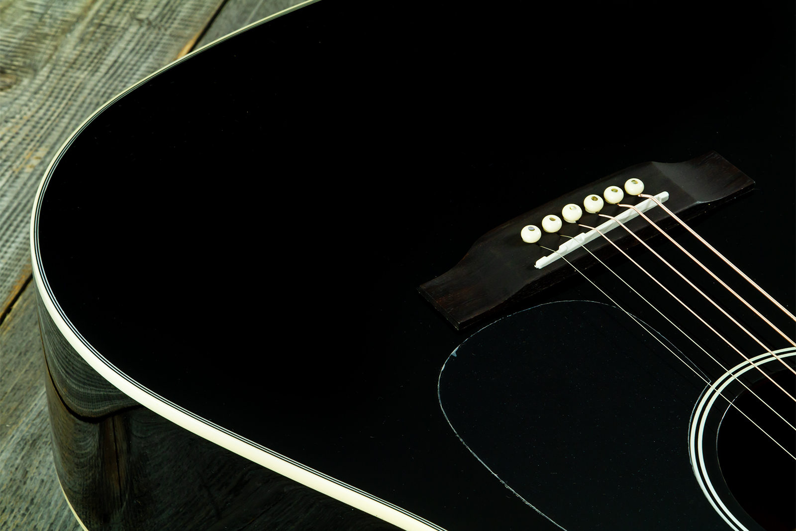 Wesland Dr300-ce-bk Dreadnought Cw Epicea Acajou Rw - Black - Folk guitar - Variation 3