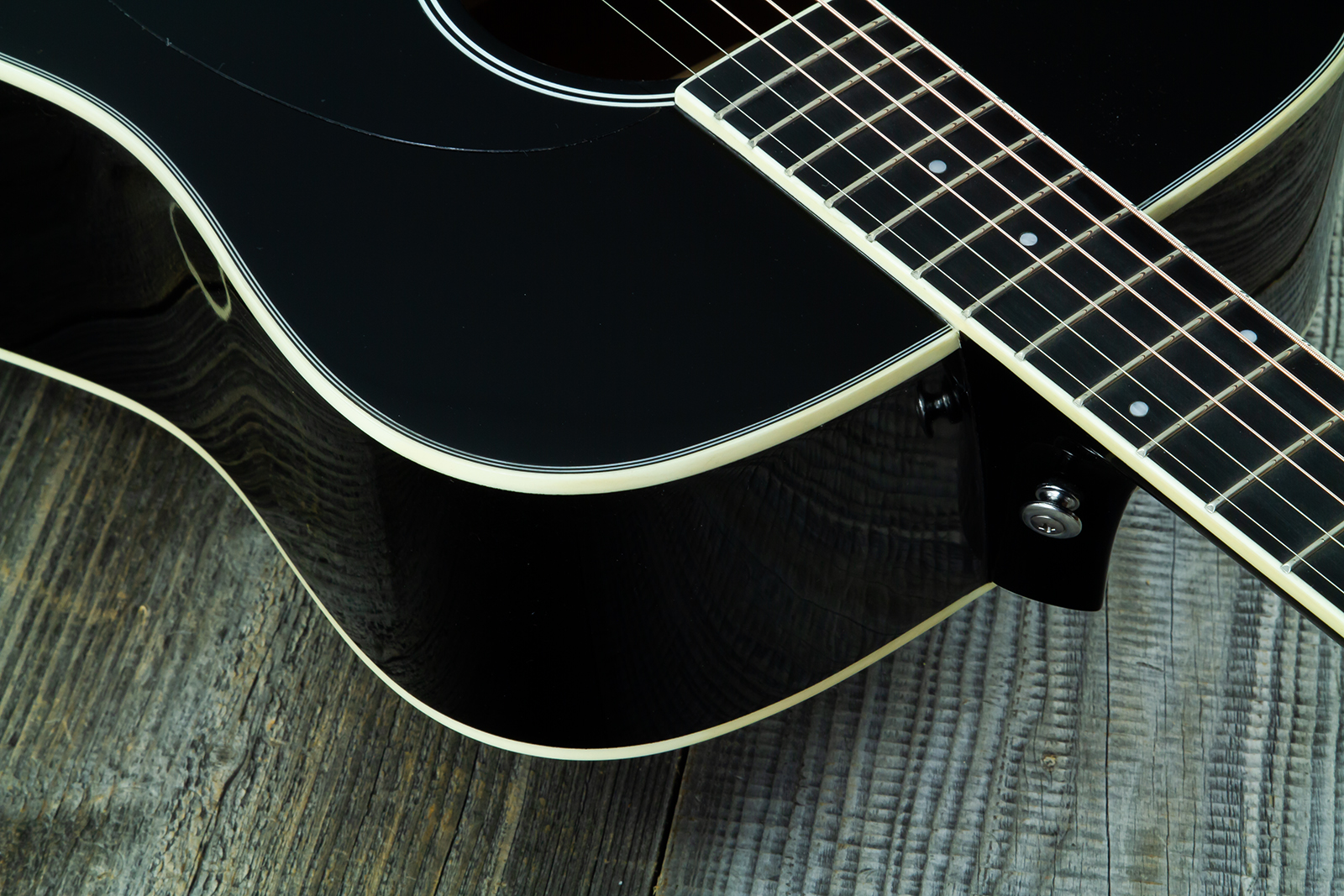 Wesland Dr300-ce-bk Dreadnought Epicea Acajou Rw - Black - Folk guitar - Variation 4