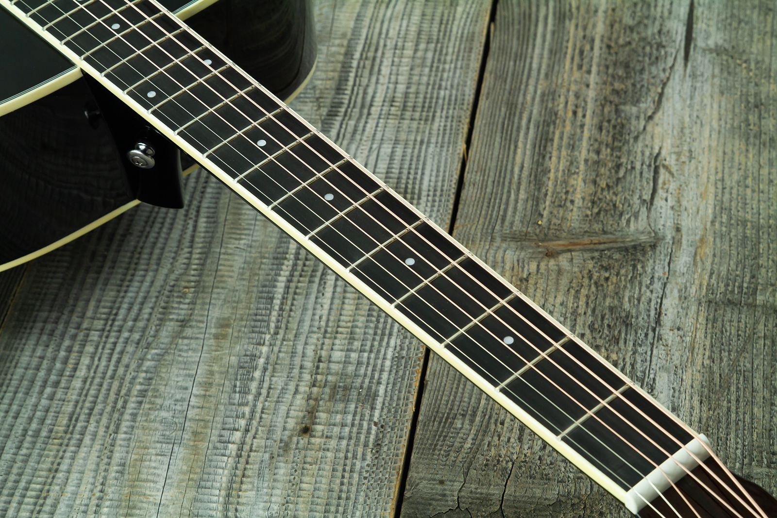 Wesland Dr300-ce-bk Dreadnought Epicea Acajou Rw - Black - Folk guitar - Variation 5