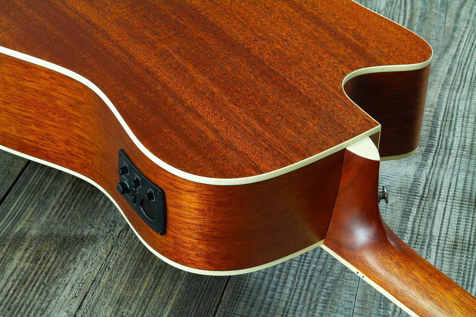 Wesland Dr300-ce-nat Dreadnought Cw Epicea Acajou Tec - Natural - Folk guitar - Variation 11