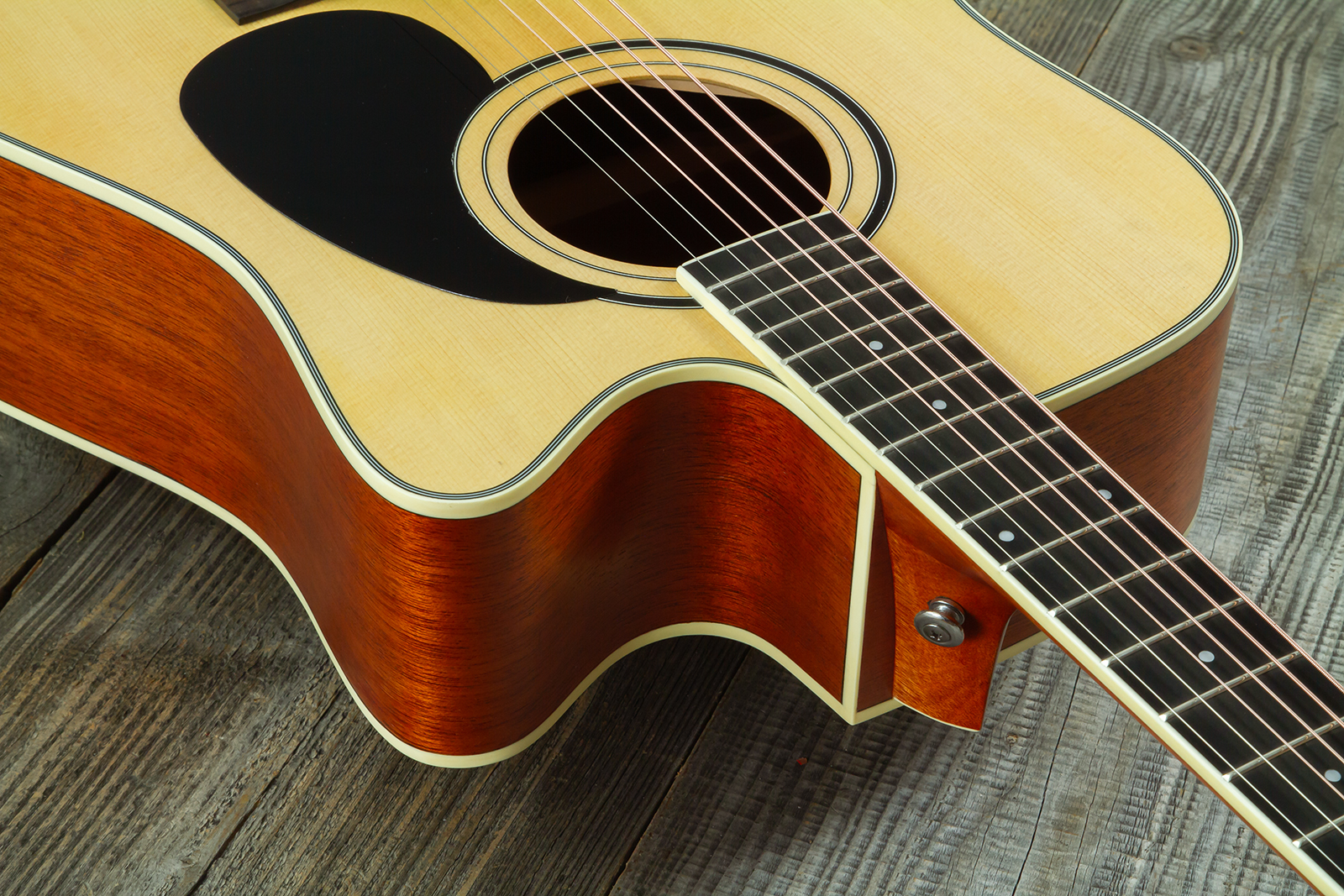 Wesland Dr300-ce-nat Dreadnought Cw Epicea Acajou Tec - Natural - Folk guitar - Variation 5