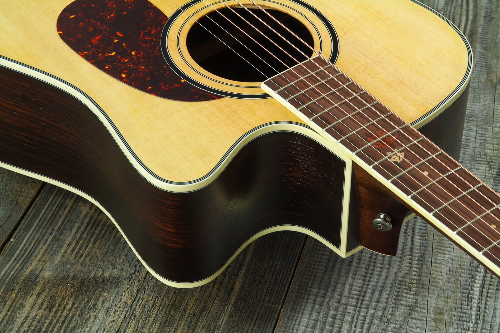 Wesland Dr500-ce-nat Dreadnought Cw Epicea Palissandre Rw - Natural - Folk guitar - Variation 4