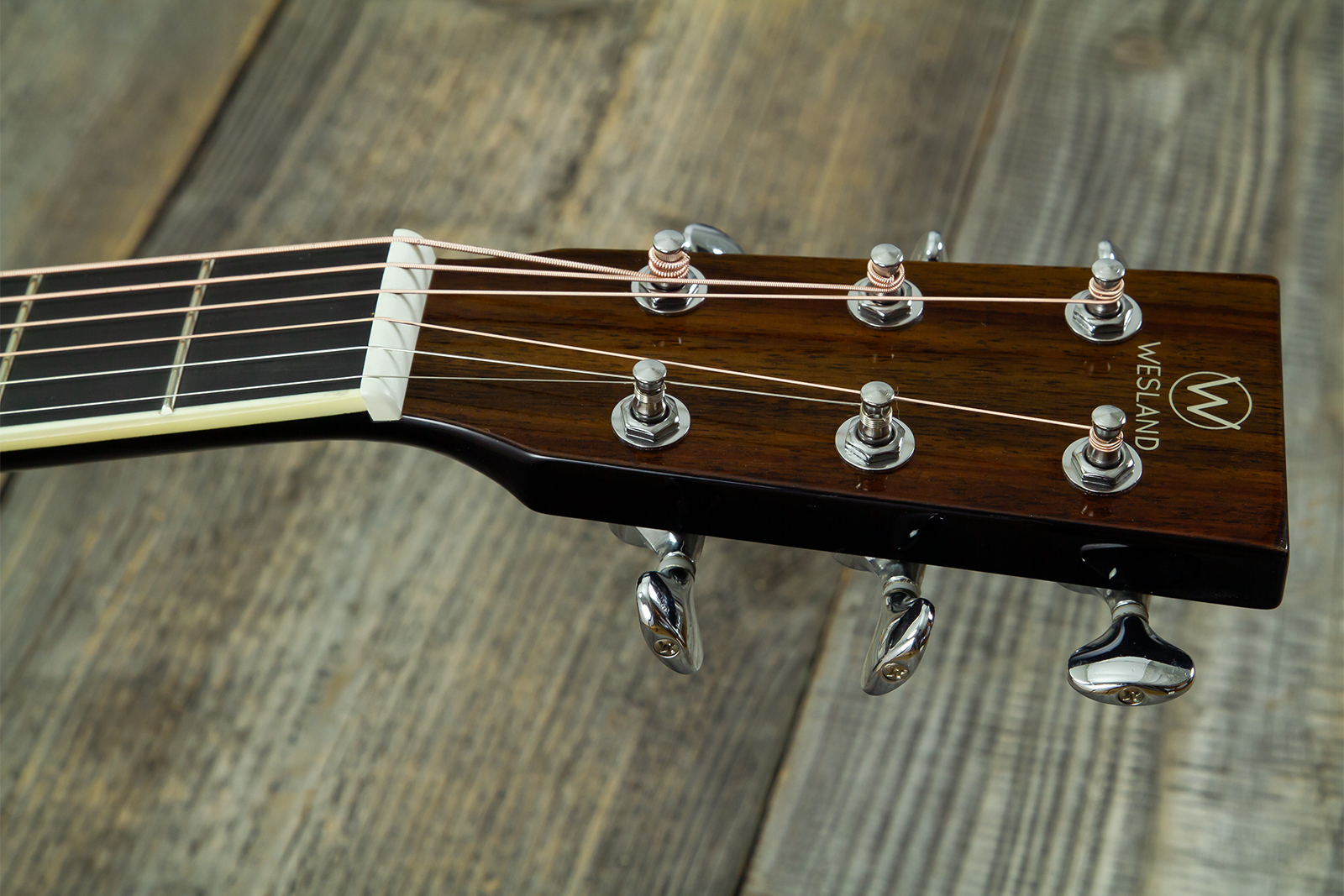 Wesland Om300-bk Om Epicea Acajou Rw - Black - Folk guitar - Variation 6