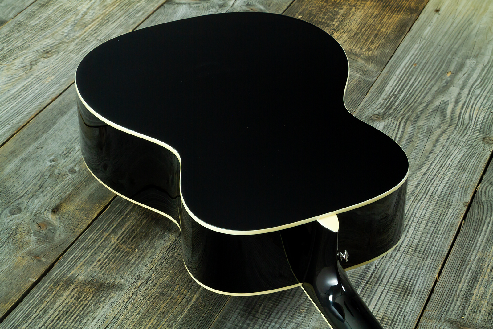 Wesland Om300-bk Om Epicea Acajou Rw - Black - Folk guitar - Variation 7