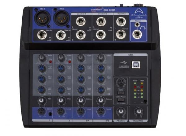 Analog mixing desk Wharfedale Connect 802 USB