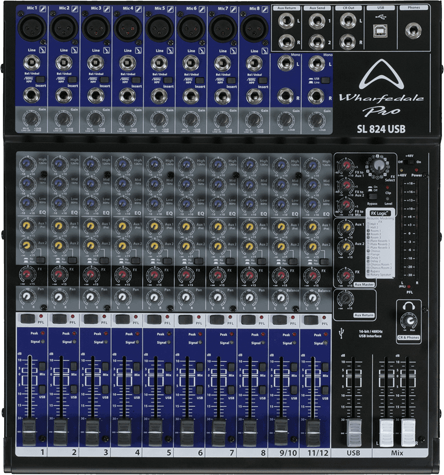 Wharfedale SL824USB Analog mixing desk