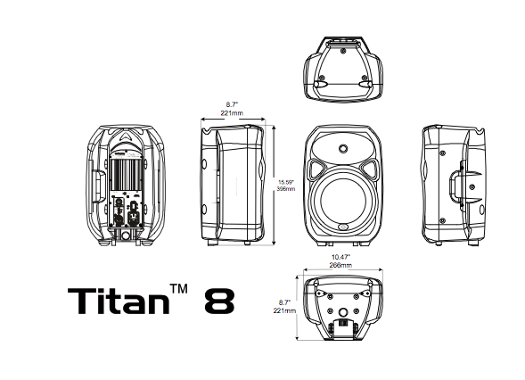 Wharfedale Titan 8 Passive - Passive Fullrangespeaker - Variation 1