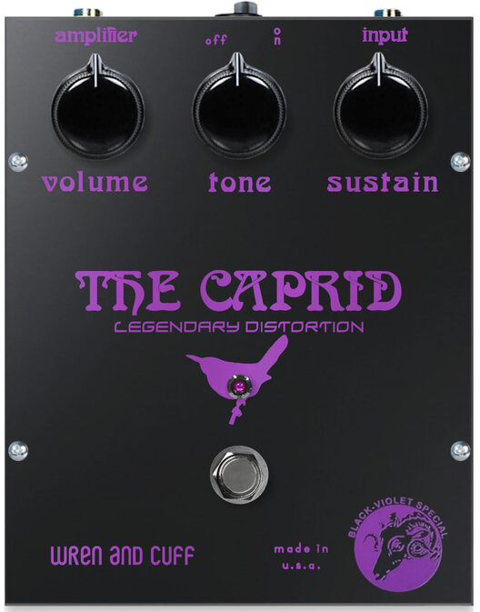 Wren And Cuff Black-violet Caprid Og - Overdrive, distortion & fuzz effect pedal - Main picture