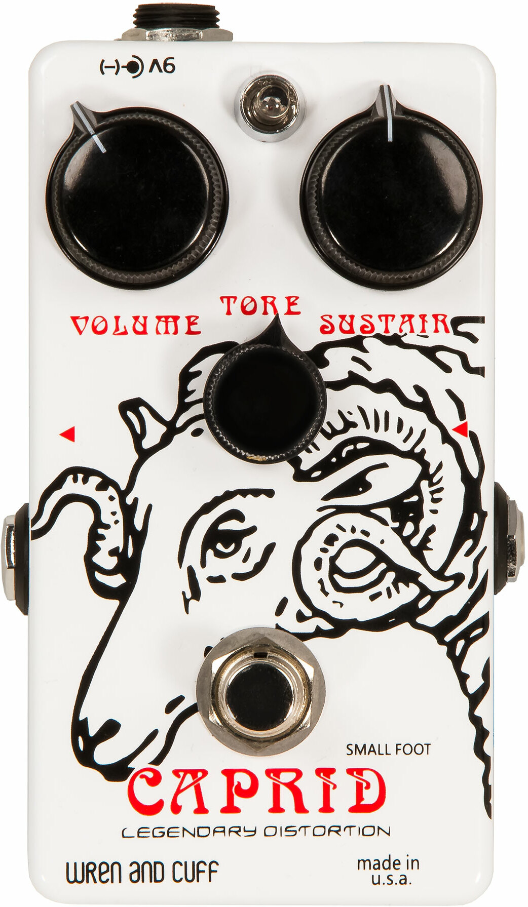 Wren And Cuff Caprid Small Foot Legendary Distortion - Overdrive, distortion & fuzz effect pedal - Main picture
