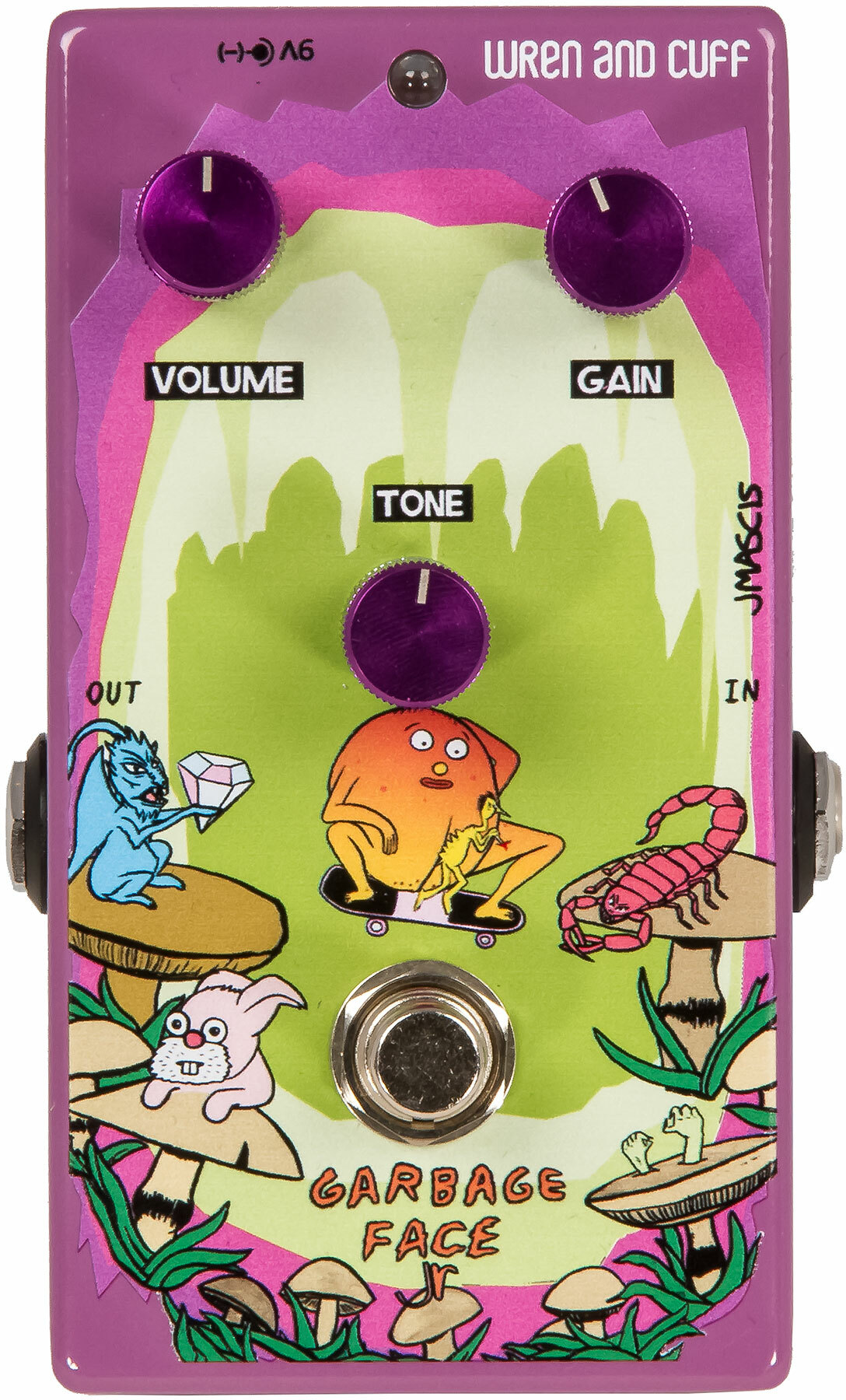 Wren And Cuff Garbage Face Jr. Fuzz - Overdrive, distortion & fuzz effect pedal - Main picture