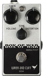 Overdrive, distortion & fuzz effect pedal Wren and cuff Small Foot Box Of War Overdrive