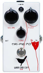 Overdrive, distortion & fuzz effect pedal Wren and cuff Tri Pie '70 Fuzz