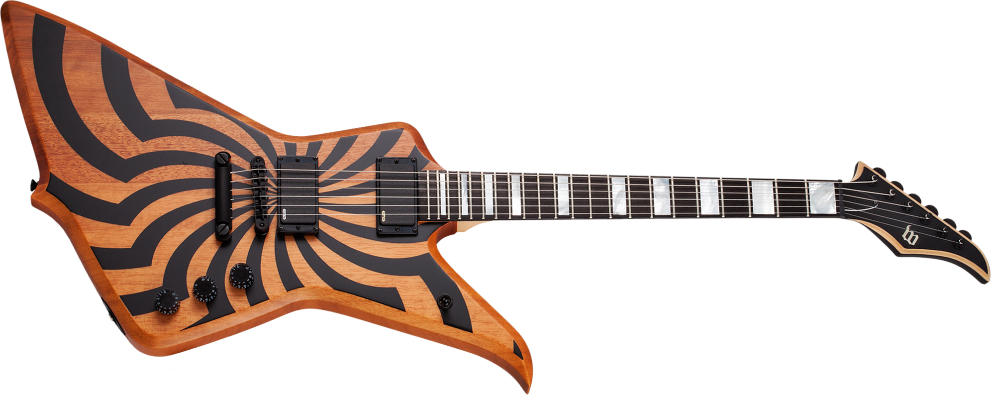 Wylde Audio Blood Eagle Hh Ht Eb - Satin Rawtop Buzzsaw - Metal electric guitar - Main picture