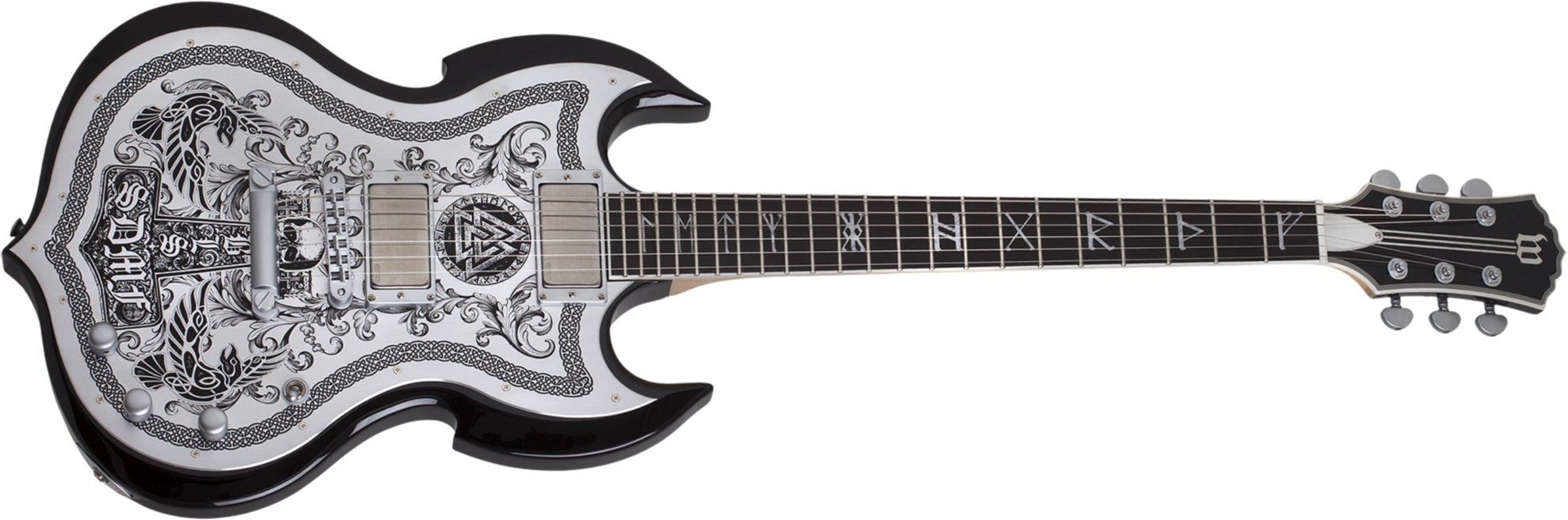 Wylde Audio Ironworks Barbarian Ht Hh Eb - Black Burst - Signature electric guitar - Main picture