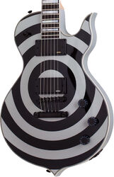 Metal electric guitar Wylde audio Odin Grail - Silver bullseye