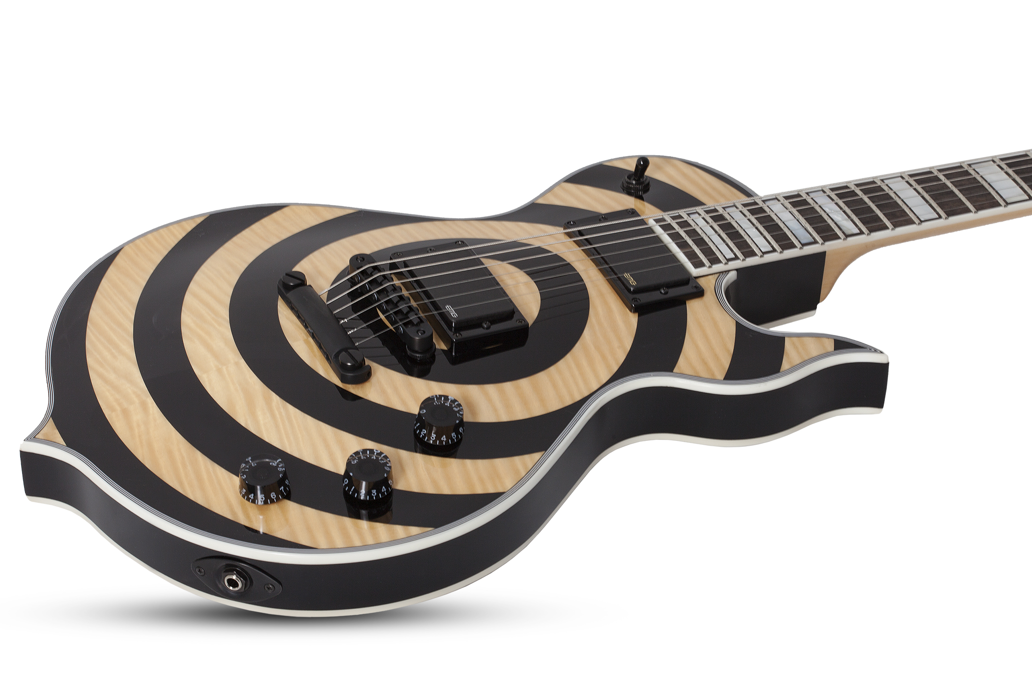 Wylde Audio Odin Grail Hh Ht Eb - Rawtop Bullseye - Metal electric guitar - Variation 1