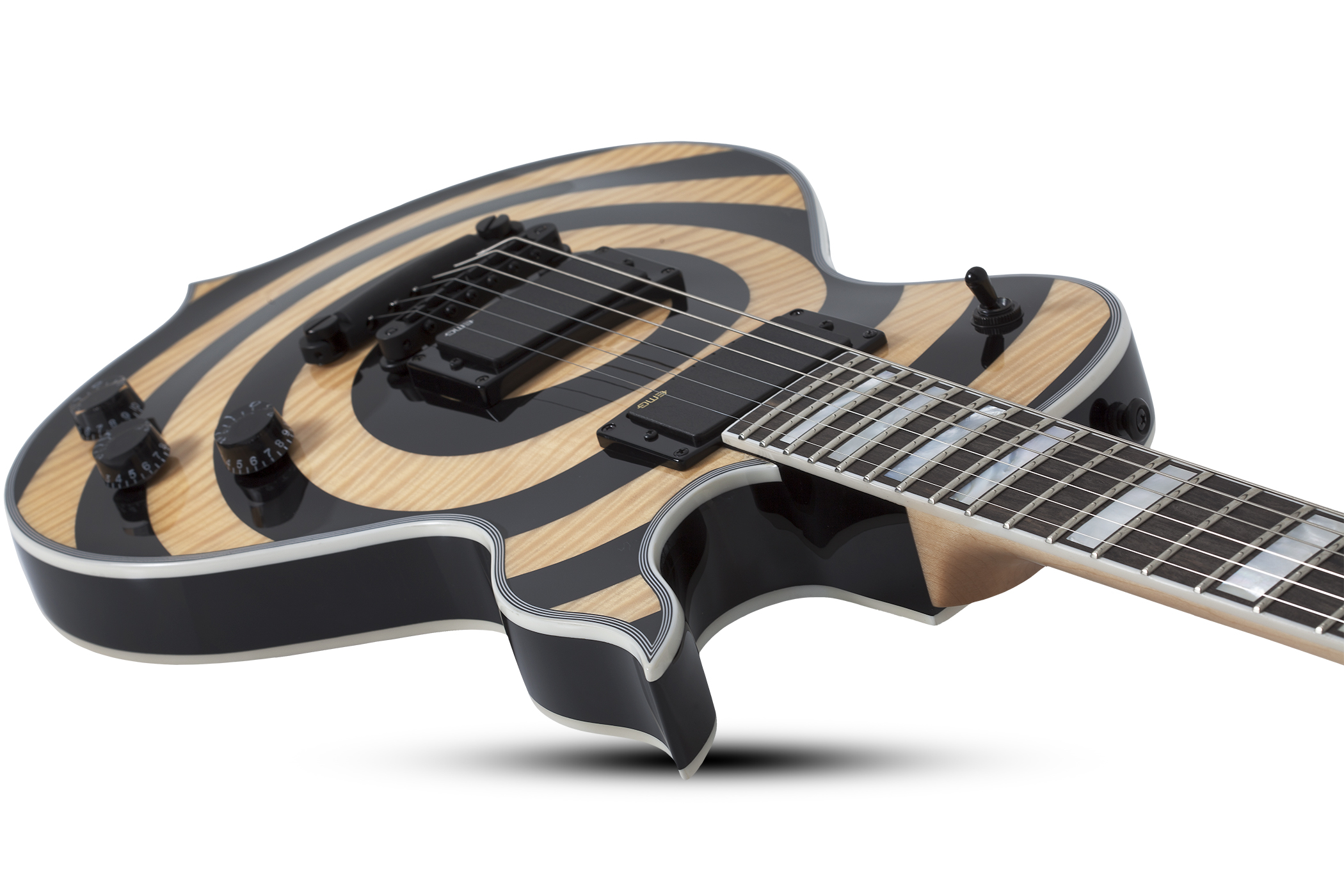 Wylde Audio Odin Grail Hh Ht Eb - Rawtop Bullseye - Metal electric guitar - Variation 2