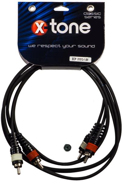 Cable X-tone X1013-1.5M - 2 RCA(M) / 2 RCA(M)