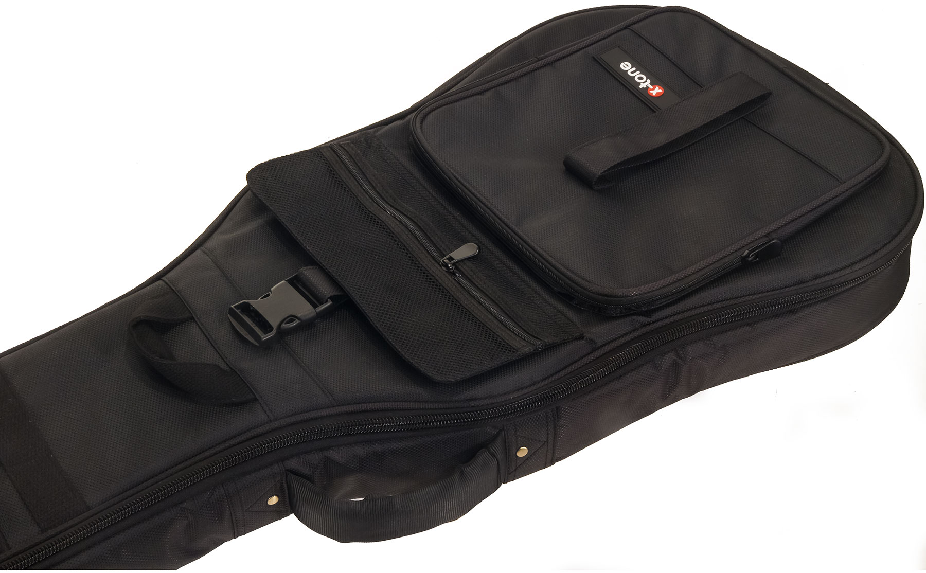 X-tone 2020 Fol-bk Light Deluxe Acoustic Dreadnought Guitar Bag Black (2080) - Acoustic guitar gig bag - Variation 2