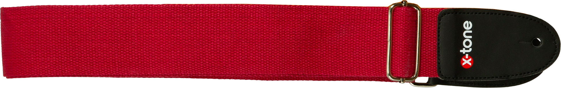 X-tone B002-rd Cotton Metal Buckle Guitar Strap - Guitar strap - Variation 1