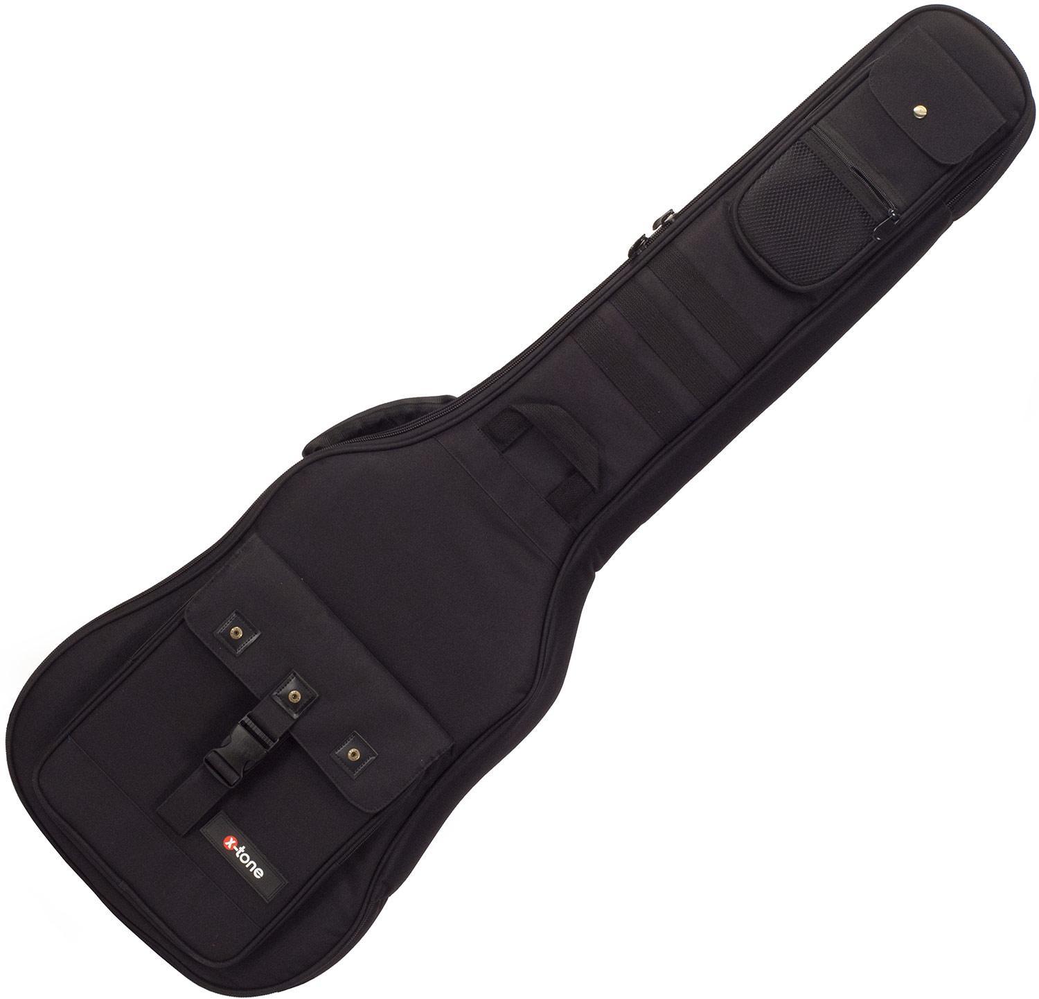 Electric bass gig bag X-tone Deluxe Nylon Electric Bass Bag - Black