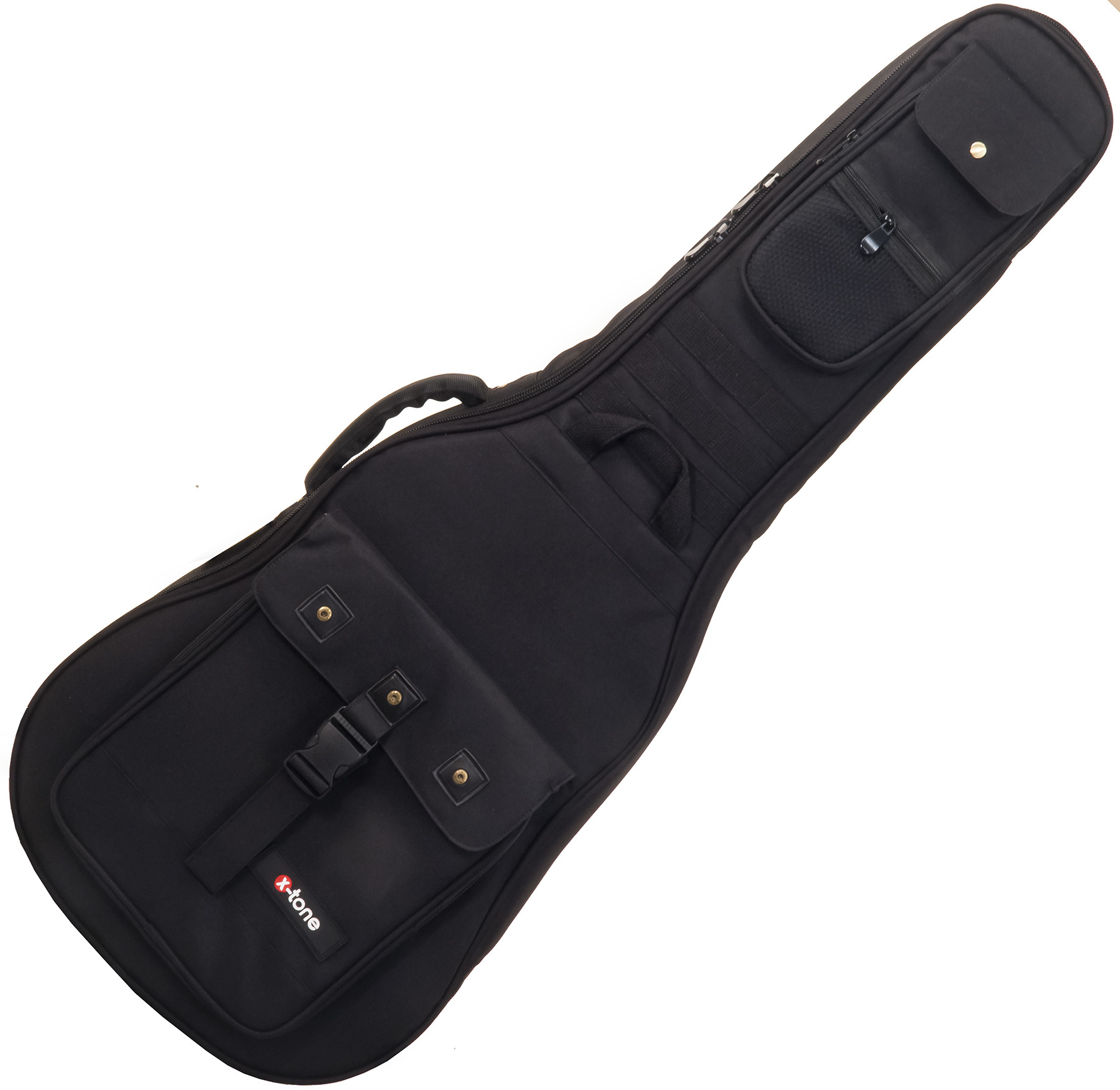 X-tone 2030 Cla44-bk Deluxe Nylon Classical 4/4 Guitar Black (2072) - Classic guitar gig bag - Main picture