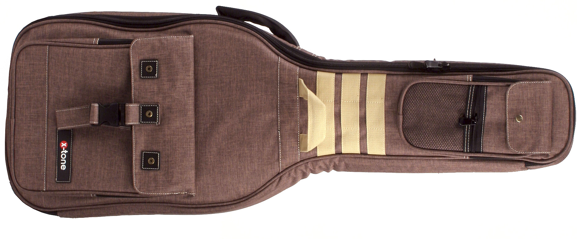 X-tone 2060 Deluxe Nylon Bass Brown - Electric bass gig bag - Main picture