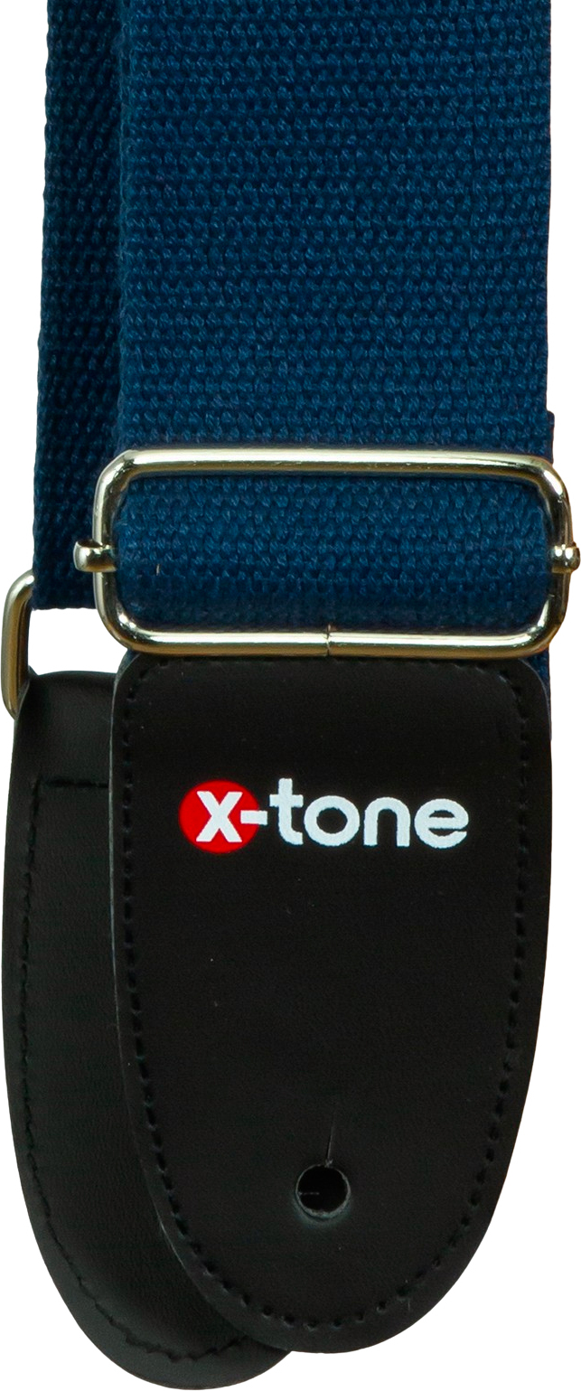 X-tone B019-bl Cotton Metal Buckle Guitar Strap - Guitar strap - Main picture