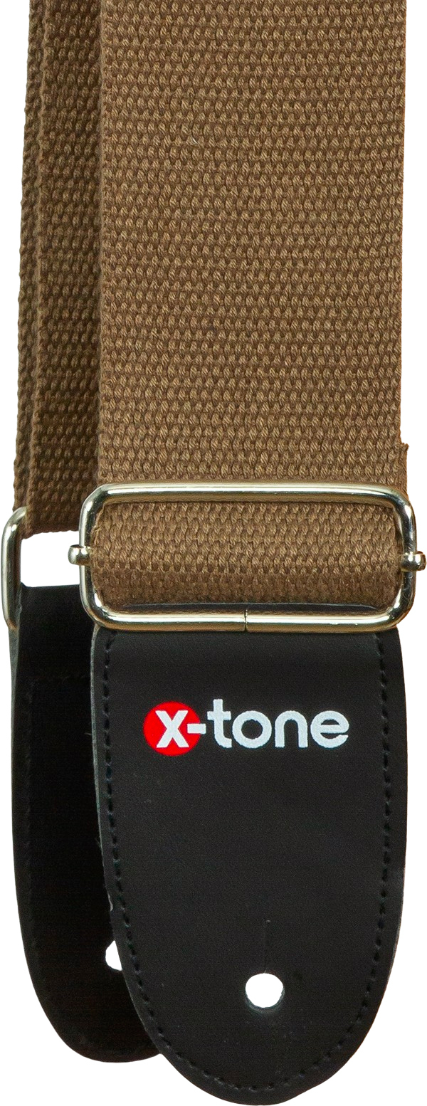 X-tone B039-br Cotton Metal Buckle Guitar Strap - Guitar strap - Main picture