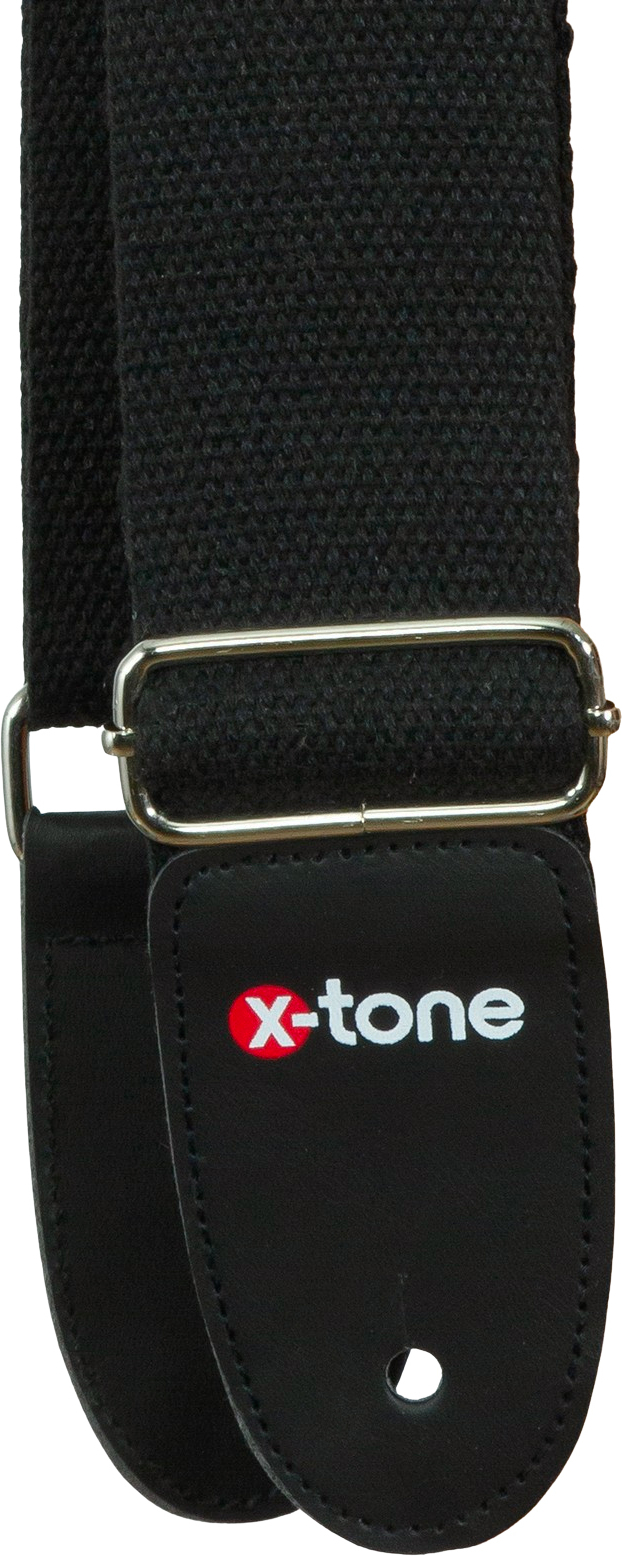 X-tone B043-bk Cotton Metal Buckle Guitar Strap - Guitar strap - Main picture