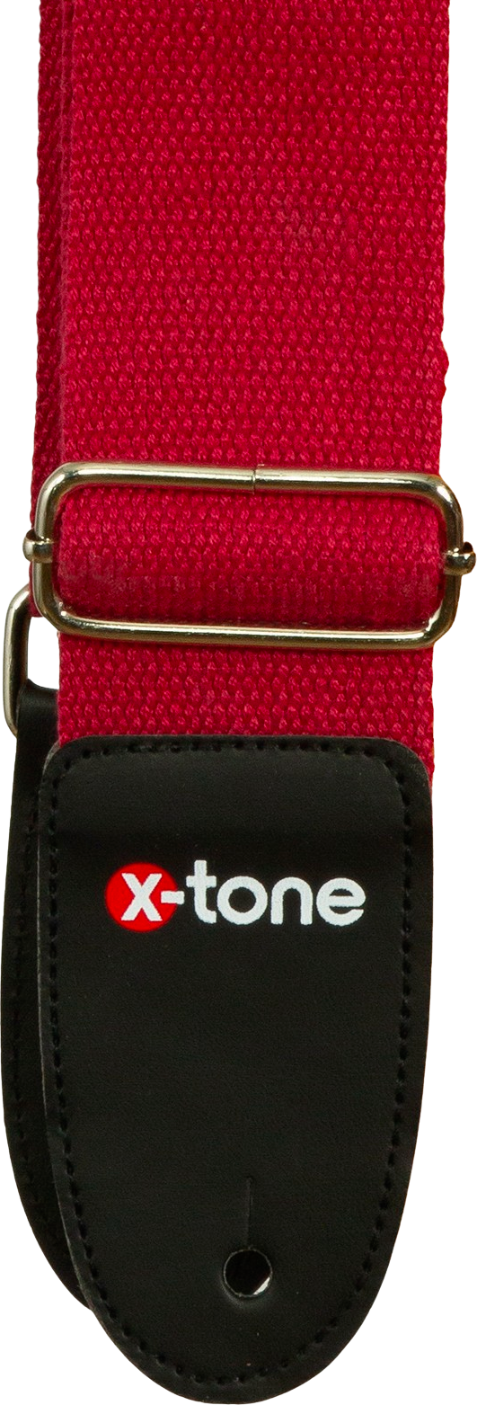 X-tone B002-rd Cotton Metal Buckle Guitar Strap - Guitar strap - Main picture