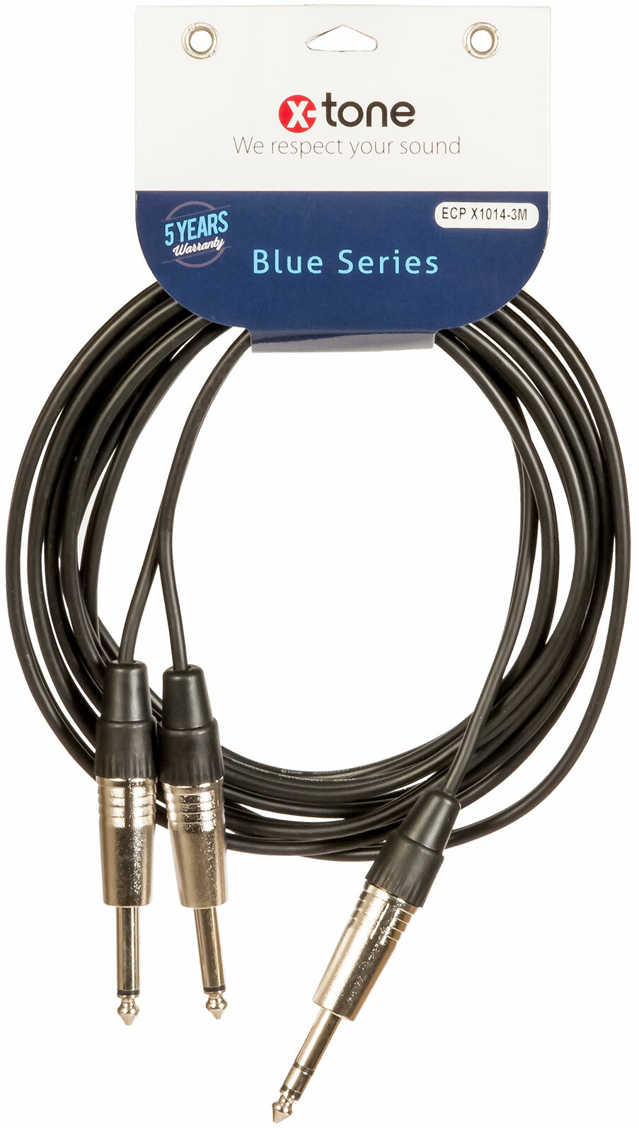X-tone Jack St / 2 Jack 3m Blue Series (x1014-3m) - Cable - Main picture