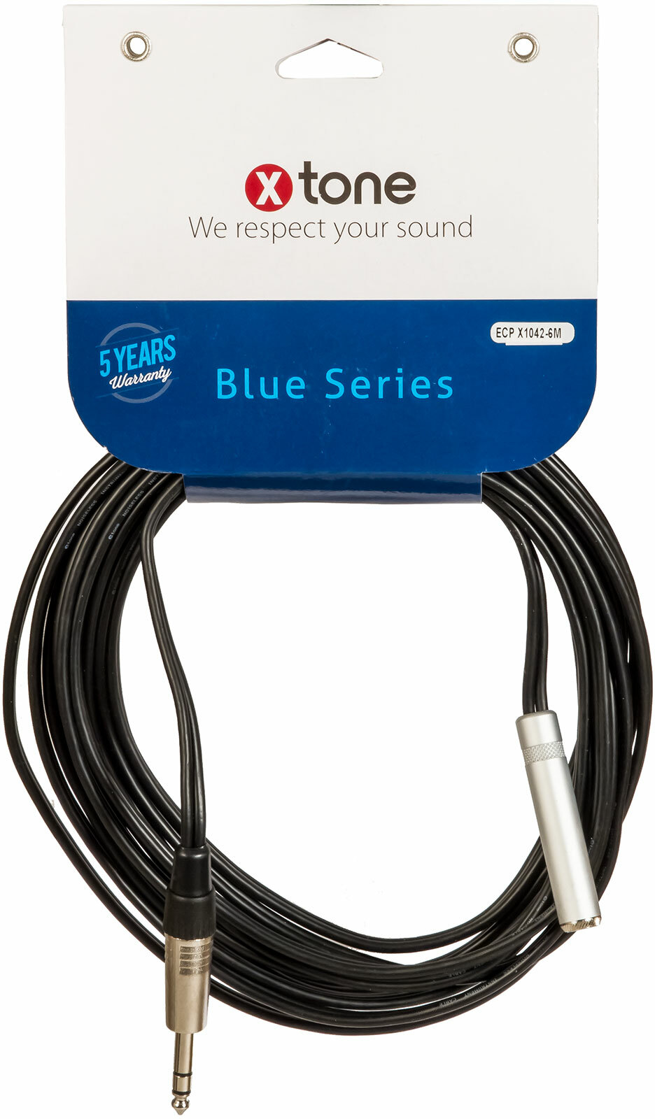 X-tone Jack St / Jack(f) St 6m Blue Series (x1042-6m) - Cable - Main picture