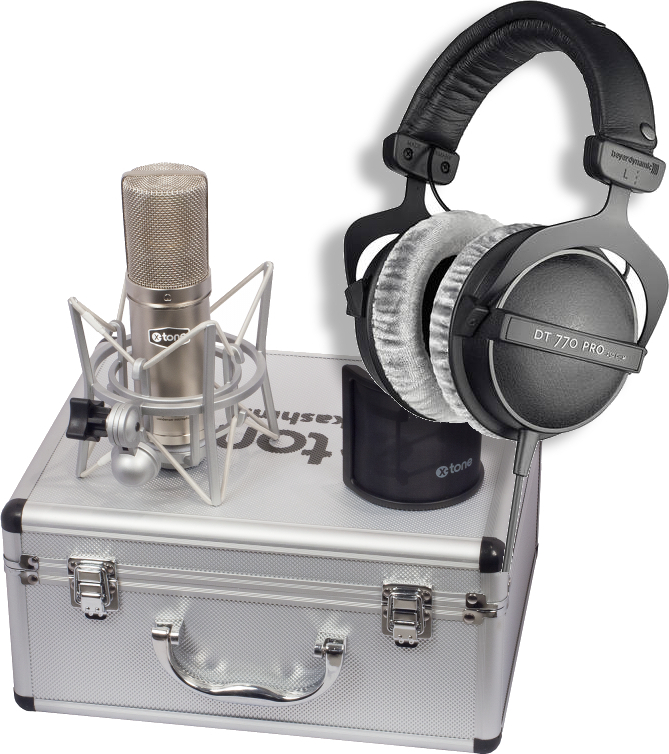 X-tone Kashmir + Beyerdynamic Dt 770 Pro 80 Ohms - Microphone pack with stand - Main picture