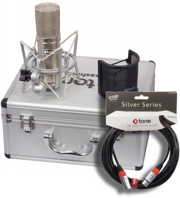Microphone pack with stand X-tone Kashmir + cable XLR XLR 6M offert